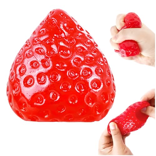 Squishy Anti-Stress-Spielzeug Squeeze Spielzeug Erdbeer Stressabbauspielzeug Süße Erdbeer Squishy Stressbälle Weiche Erdbeer Quetschspielzeuge Stressabbau Fidget Toys für Kinder und Erwachsene (Rot) Squishy Anti-Stress-Spielzeug Squeeze Spielzeug Erdbeer Stressabbauspielzeug Süße Erdbeer Squishy Stressbälle Weiche Erdbeer Quetschspielzeuge Stressabbau Fidget Toys für Kinder und Erwachsene (Rot) von TOGETDREAM
