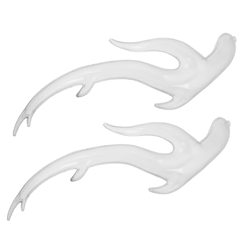 TOGEVAL 1 Paar Drachenhorn Kopfschmuck Stirnbänder Drachenhorn Förmige Haarnadel Für Cosplay Partys Künstliche Drachen DIY Hörner Drachenhörner Haarnadel Für Kostümharz Transparent von TOGEVAL