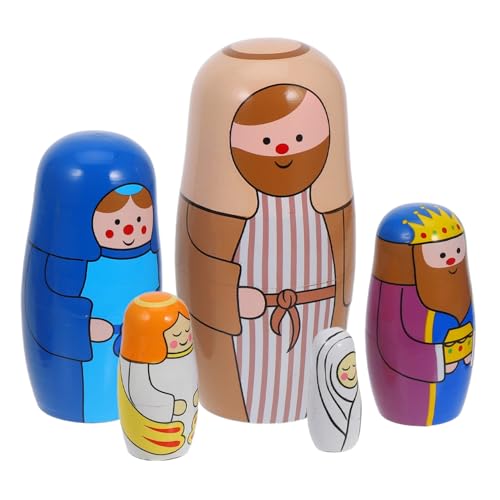 TOGEVAL 1 Satz Matroschka- kinderspielzeug aus Holz Russische Nistpuppen für Familienpuppen Puppenhandwerk Holznistpuppen Holzhandwerk Russische Puppen aus Holz hölzern TOGEVAL 1 Satz Matroschka- kinderspielzeug aus Holz Russische Nistpuppen für Familienpuppen Puppenhandwerk Holznistpuppen Holzhandwerk Russische Puppen aus Holz hölzern von TOGEVAL
