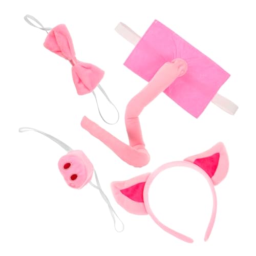 TOGEVAL 1 Set Cosplay Stirnband, Bühnenkostüm, Tier Stirnband, Cosplay, Cosplay Fliege, Cosplay Tierkostüm, Cosplay Haarband, Requisite, Schweineohr Kopfschmuck TOGEVAL 1 Set Cosplay Stirnband, Bühnenkostüm, Tier Stirnband, Cosplay, Cosplay Fliege, Cosplay Tierkostüm, Cosplay Haarband, Requisite, Schweineohr Kopfschmuck von TOGEVAL