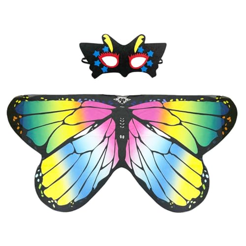 TOGEVAL 1 Set Halloween Umhang Mit Masken Bunte Silkschal Cape Für Cosplay Verkleidung Und Fotorequisiten Ideal Für Partys Und Halloween Feiern TOGEVAL 1 Set Halloween Umhang Mit Masken Bunte Silkschal Cape Für Cosplay Verkleidung Und Fotorequisiten Ideal Für Partys Und Halloween Feiern von TOGEVAL