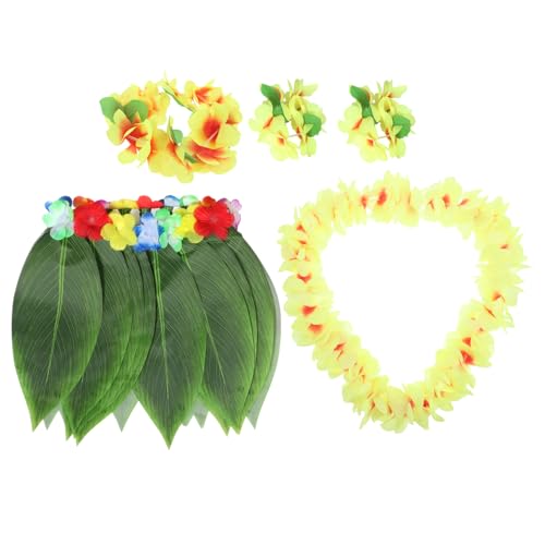 TOGEVAL Hawaii-blattrock-set Blumengirlande Party-dekoration Für Frauen Und Mädchen TOGEVAL Hawaii-blattrock-set Blumengirlande Party-dekoration Für Frauen Und Mädchen von TOGEVAL