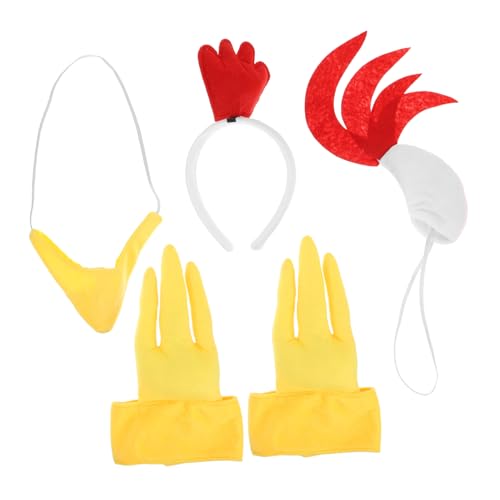 TOGEVAL 1 Set Weißes Hühner Stirnband, Ostern, Cosplay Kostüm, Foto Requisiten, Küken, Cosplay Requisiten, Küken Kostüm Für Party, Kostümzubehör, Party Küken Zubehör, Küken Klauen TOGEVAL 1 Set Weißes Hühner Stirnband, Ostern, Cosplay Kostüm, Foto Requisiten, Küken, Cosplay Requisiten, Küken Kostüm Für Party, Kostümzubehör, Party Küken Zubehör, Küken Klauen von TOGEVAL