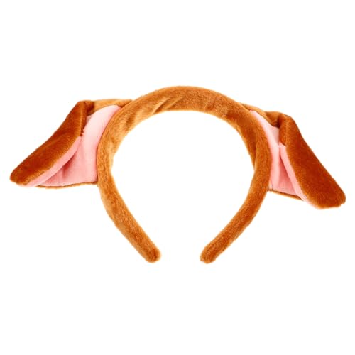 TOGEVAL 1 Stück Hundeohren Haarreif aus Stoff Niedliches Cartoon Stirnband für Langlebig und Bequem für Party und Kostümdesigns Festliche von TOGEVAL