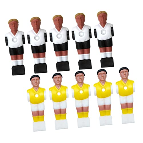 TOGEVAL 10 Stück Teiliges Foosball Figuren aus Hochwertigem Resin Verschleißfest und Langlebig Schwarze Haare Gelbe Kleidung und Blonde Haare Weiße Kleidung als Ersatzteile für TOGEVAL 10 Stück Teiliges Foosball Figuren aus Hochwertigem Resin Verschleißfest und Langlebig Schwarze Haare Gelbe Kleidung und Blonde Haare Weiße Kleidung als Ersatzteile für von TOGEVAL