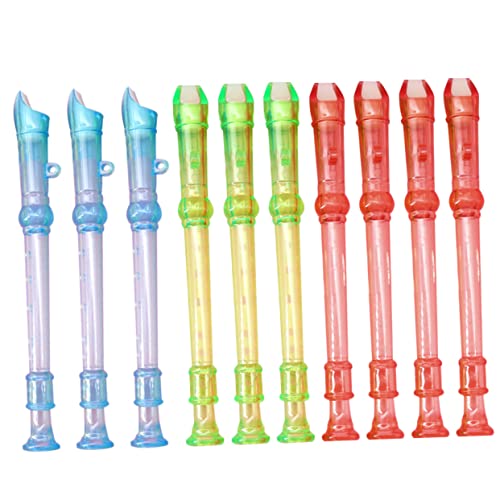 TOGEVAL 10 Stück Teiliges Klarinette Mini Musikinstrument für Anfänger Leicht Handlich mit Schönem für Junge Musiker Zufällige Farbe Zufällige Farbe von TOGEVAL