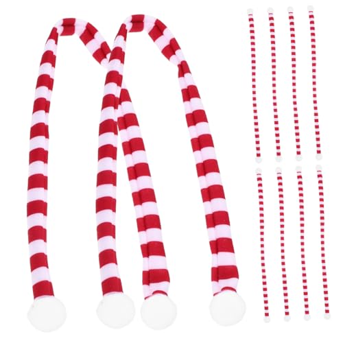 TOGEVAL 10 Stück Teiliges Mini Weihnachts Schal Streifen Weicher Vielseitig als Puppen und Weinflaschen Deko Langlebig Kompakt Glatt für Festliche Weihnachtsdeko TOGEVAL 10 Stück Teiliges Mini Weihnachts Schal Streifen Weicher Vielseitig als Puppen und Weinflaschen Deko Langlebig Kompakt Glatt für Festliche Weihnachtsdeko von TOGEVAL