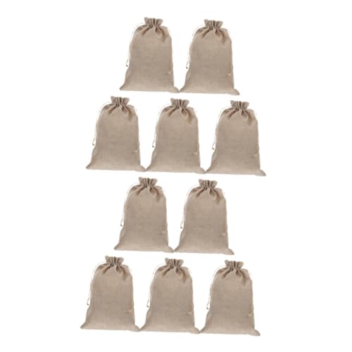 TOGEVAL 10 Stück Teiliges Naturleinen Beutel mit Kordelzug Nachhaltige Geschenkbeutel für Schmuck Süßigkeiten Party und Hochzeit Wiederverwendbar und Umweltfreundlich TOGEVAL 10 Stück Teiliges Naturleinen Beutel mit Kordelzug Nachhaltige Geschenkbeutel für Schmuck Süßigkeiten Party und Hochzeit Wiederverwendbar und Umweltfreundlich von TOGEVAL