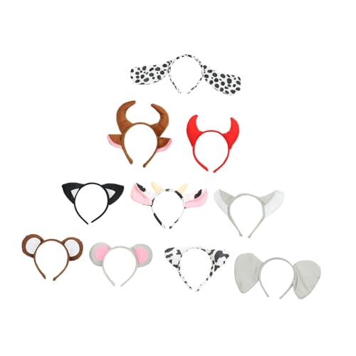 TOGEVAL 10 Stück Teiliges Plüsch Tierohren Stirnband Weiche Cosplay Haarreifen für Mädchen Bequemes Leichtes Party Accessoire für Halloween Valentinstag Geburtstagsfeiern und Kostümpartys TOGEVAL 10 Stück Teiliges Plüsch Tierohren Stirnband Weiche Cosplay Haarreifen für Mädchen Bequemes Leichtes Party Accessoire für Halloween Valentinstag Geburtstagsfeiern und Kostümpartys von TOGEVAL