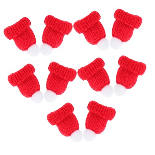 TOGEVAL 12 Stück Teiliges Mini Weihnachtsmützen aus Gestrickter Rote DIY Bastel Accessoires für Puppen Handwerk Weihnachtsdeko Geeignet für Handarbeits und Familienprojekte TOGEVAL 12 Stück Teiliges Mini Weihnachtsmützen aus Gestrickter Rote DIY Bastel Accessoires für Puppen Handwerk Weihnachtsdeko Geeignet für Handarbeits und Familienprojekte von TOGEVAL