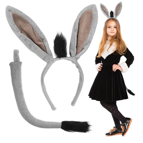 TOGEVAL 1Satz Kostüm Graues Stirnband und Tier Haaraccessoires für Karneval Halloween und Themenpartys Weichem Garn mit Hochwertiger Verarbeitung TOGEVAL 1Satz Kostüm Graues Stirnband und Tier Haaraccessoires für Karneval Halloween und Themenpartys Weichem Garn mit Hochwertiger Verarbeitung von TOGEVAL