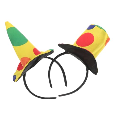 TOGEVAL 2 Stück Clown Mit Kopfschmuck Halloween Stirnbänder Clown Kostümzubehör Haarreif Karnevalskostüm Halloween Kostümzubehör Clown Haarschmuck Clown Stirnband Aus Kunststoff TOGEVAL 2 Stück Clown Mit Kopfschmuck Halloween Stirnbänder Clown Kostümzubehör Haarreif Karnevalskostüm Halloween Kostümzubehör Clown Haarschmuck Clown Stirnband Aus Kunststoff von TOGEVAL