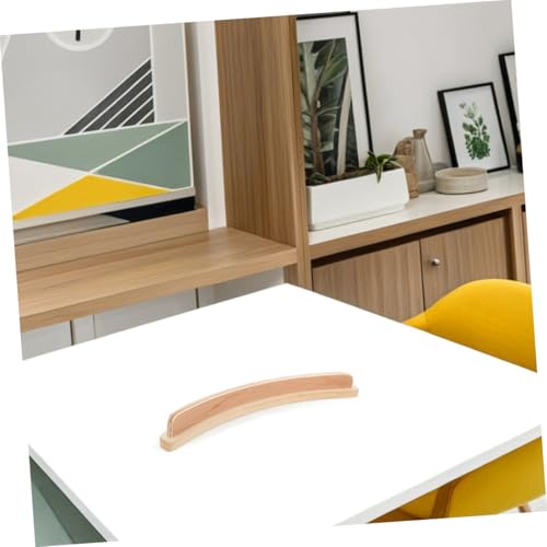 TOGEVAL 2 Stück Gebogene Holz Kartenhalter für Spielkarten Stabile Kartenschale mit Sockel Praktischer Kartenständer für Spiele und Fotokarten Organizer von TOGEVAL