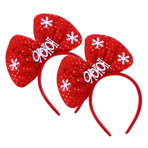 TOGEVAL 2 Stück Haarreifen mit Großem Weihnachts Bowknot Weiches Hautfreundliches Stoffband Leicht und Bequem Dekorativ für Weihnachtsfeier und Party Langlebig und Handgefertigt TOGEVAL 2 Stück Haarreifen mit Großem Weihnachts Bowknot Weiches Hautfreundliches Stoffband Leicht und Bequem Dekorativ für Weihnachtsfeier und Party Langlebig und Handgefertigt von TOGEVAL