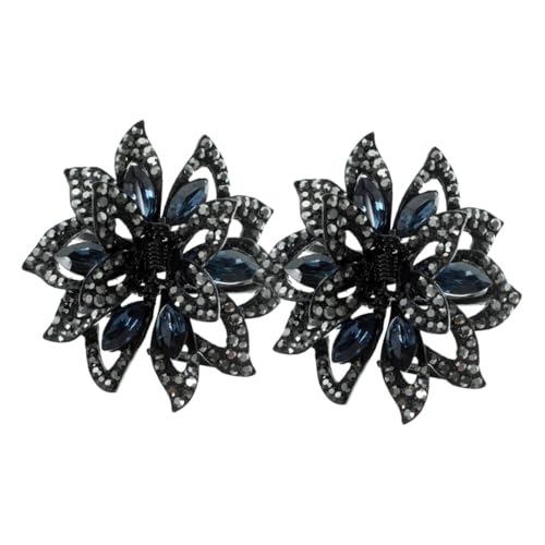 TOGEVAL 2 Stück Haarschmuck Kleine Strass haarklammern mit Kristallblume Modische Schwarze für Damen und Mädchen Vielseitig für Dutt und Pferdeschwanz Geeignet TOGEVAL 2 Stück Haarschmuck Kleine Strass haarklammern mit Kristallblume Modische Schwarze für Damen und Mädchen Vielseitig für Dutt und Pferdeschwanz Geeignet von TOGEVAL
