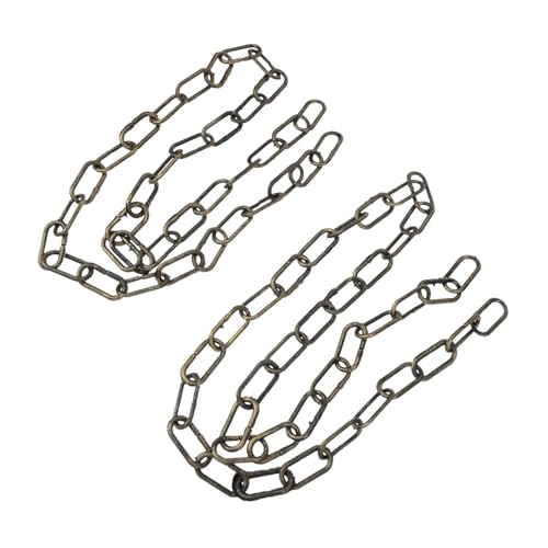 TOGEVAL 2 Stück Halloween Deko Teiliges Simulation Eisenkette Kunststoffkette mit Rostiger Optik Leicht und Kompakt Realistische Halloween Requisite für Party Bühnenauftritte und Gruselige TOGEVAL 2 Stück Halloween Deko Teiliges Simulation Eisenkette Kunststoffkette mit Rostiger Optik Leicht und Kompakt Realistische Halloween Requisite für Party Bühnenauftritte und Gruselige von TOGEVAL