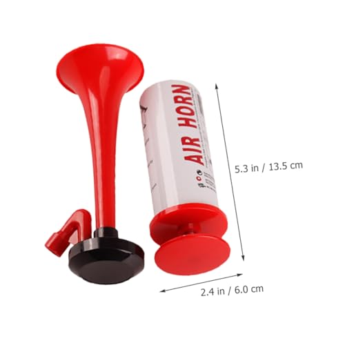 TOGEVAL 2 Stück Handpump Lufthorn Lautes Cheering Horn für Fußball Party und Sportevents Sicherer Handbetrieb Robuste Bauweise Auffällige Farben für Stadion und Feierlichkeiten TOGEVAL 2 Stück Handpump Lufthorn Lautes Cheering Horn für Fußball Party und Sportevents Sicherer Handbetrieb Robuste Bauweise Auffällige Farben für Stadion und Feierlichkeiten von TOGEVAL