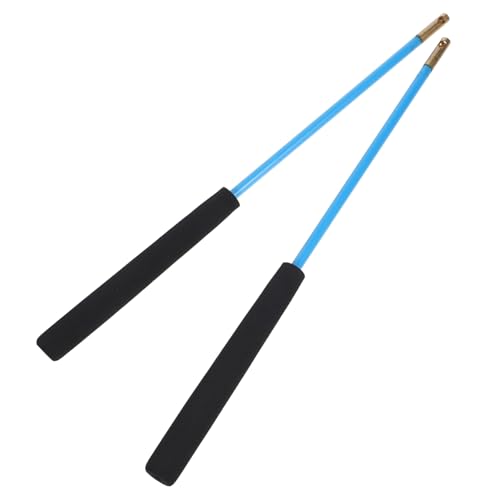TOGEVAL 2 Stück Pack-rutsch-käfig-bambuspol Ersatz Mit Professional Teufelsstöcke Zum Jonglieren Jonglierstöcke Diabolo-zubehör Professioneller Diabolo-Stick Pu Sky-Blue von TOGEVAL
