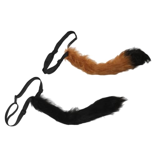 TOGEVAL 2 Stück Plüsch Tierschwanz Für Dekorationskostüm, Tier Cosplay, Verkleidung Für Cosplay, Für Party, Cosplay Zubehör, Süßer, Flauschiger Cosplay, Requisite, Schwanzdekor, TOGEVAL 2 Stück Plüsch Tierschwanz Für Dekorationskostüm, Tier Cosplay, Verkleidung Für Cosplay, Für Party, Cosplay Zubehör, Süßer, Flauschiger Cosplay, Requisite, Schwanzdekor, von TOGEVAL