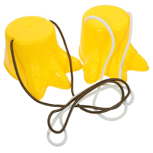 TOGEVAL 2 Stück Stelzenschuhe fitnessgeräte sportgeräte für Stelzen im Freien Yellow TOGEVAL 2 Stück Stelzenschuhe fitnessgeräte sportgeräte für Stelzen im Freien Yellow von TOGEVAL