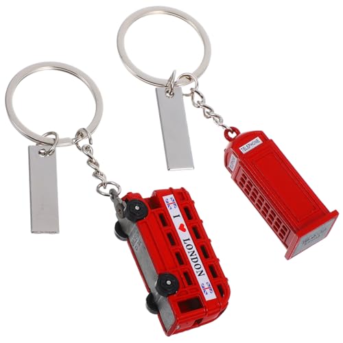 TOGEVAL 2 Stück Teiliges Britische Schlüsselanhänger Telefonzelle und London Bus Design Kulturelles Souvenir Praktischer Schlüsselring für Reisende Stilvolles Andenken TOGEVAL 2 Stück Teiliges Britische Schlüsselanhänger Telefonzelle und London Bus Design Kulturelles Souvenir Praktischer Schlüsselring für Reisende Stilvolles Andenken von TOGEVAL