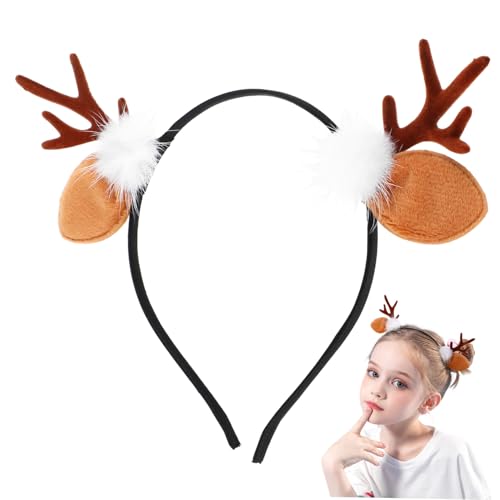 TOGEVAL 2 Stück Teiliges Haarband mit Realistischem Geweih Flauschigem Flockdesign Leicht und Bequem Festlicher Haarschmuck für Weihnachten Party und Fotoaccessoire TOGEVAL 2 Stück Teiliges Haarband mit Realistischem Geweih Flauschigem Flockdesign Leicht und Bequem Festlicher Haarschmuck für Weihnachten Party und Fotoaccessoire von TOGEVAL