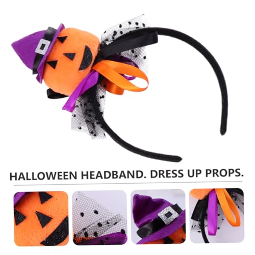TOGEVAL 2 Stück Teiliges Halloween Haarreifen mit Kürbis und Spinnennetz Lustiges Kopfschmuck Accessoire für Erwachsene und Robuste und Stoffmaterialien für Halloween Party und Karneval TOGEVAL 2 Stück Teiliges Halloween Haarreifen mit Kürbis und Spinnennetz Lustiges Kopfschmuck Accessoire für Erwachsene und Robuste und Stoffmaterialien für Halloween Party und Karneval von TOGEVAL