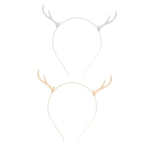 TOGEVAL 2 Stück Teiliges Weihnachts Rentier Geweih Haarreif aus Metalllegierung Realistisches Xmas Haarband für Erwachsene und Festlicher Kopfschmuck für Weihnachtsfeiern und Winterpartys TOGEVAL 2 Stück Teiliges Weihnachts Rentier Geweih Haarreif aus Metalllegierung Realistisches Xmas Haarband für Erwachsene und Festlicher Kopfschmuck für Weihnachtsfeiern und Winterpartys von TOGEVAL