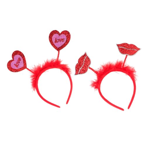 TOGEVAL 2 Stück Valentinstag Haarreif Damen Herzförmiger Haarreifen Zarte Haarschleifen Party Haarschmuck Leicht Flexibel für Kostüme Bühne Alltag TOGEVAL 2 Stück Valentinstag Haarreif Damen Herzförmiger Haarreifen Zarte Haarschleifen Party Haarschmuck Leicht Flexibel für Kostüme Bühne Alltag von TOGEVAL