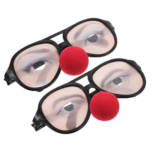 TOGEVAL 2 Stück lustige Brille Neuheit Brille Augapfel Party Zubehör Nase Halloween-Neuheitsbrille weibliche Kostümbrille verrückte Anziehbrille lustige Halloween-Brille Kostüm -Brille Abs TOGEVAL 2 Stück lustige Brille Neuheit Brille Augapfel Party Zubehör Nase Halloween-Neuheitsbrille weibliche Kostümbrille verrückte Anziehbrille lustige Halloween-Brille Kostüm -Brille Abs von TOGEVAL