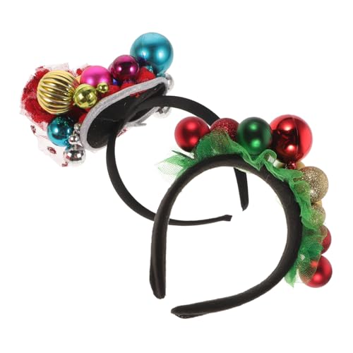 TOGEVAL 2 Teiliges Weihnachts Haarreif mit Glocken Farbenfrohe Festliche Haarschmuck Accessoires für Erwachsene und Langlebig und Bequem für Weihnachtsfeiern und Party Foto Requisiten TOGEVAL 2 Teiliges Weihnachts Haarreif mit Glocken Farbenfrohe Festliche Haarschmuck Accessoires für Erwachsene und Langlebig und Bequem für Weihnachtsfeiern und Party Foto Requisiten von TOGEVAL