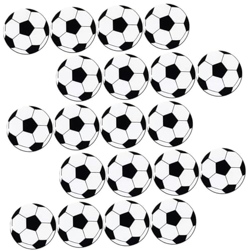 TOGEVAL 20 Sätze Teiliges DIY Fußball Schlüsselanhänger Schlüsselring mit Ball Anhänger Dekorativ für Rucksack Tasche Personalisierbar Geschenkidee für Familie und Freunde von TOGEVAL