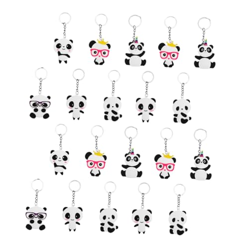 TOGEVAL 20 Stück Cartoon Panda Schlüsselanhänger PVC Leichte Taschen und Schlüsseldeko Multifunktionale Rucksackanhänger Niedliche Glücksbringer für Party Favors und Geschenkideen TOGEVAL 20 Stück Cartoon Panda Schlüsselanhänger PVC Leichte Taschen und Schlüsseldeko Multifunktionale Rucksackanhänger Niedliche Glücksbringer für Party Favors und Geschenkideen von TOGEVAL