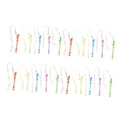 TOGEVAL 20 Stück Kinder Klarinette 6-Loch Abs Anfänger Klarinetteninstrument für Kinder Leichtes Blasinstrument Langlebig und Sicher für Kleine Hände von TOGEVAL
