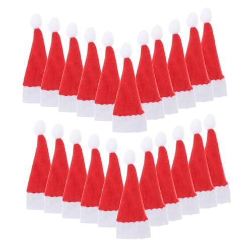 TOGEVAL 24 Stck. Teiliges Mini Weihnachtshut aus Filz Vielseitige DIY Weihnachtsdeko für Lutscher Tisch und Bastelarbeiten Farblich Sortierte Mini Hüte für Festliche Partygestaltung TOGEVAL 24 Stck. Teiliges Mini Weihnachtshut aus Filz Vielseitige DIY Weihnachtsdeko für Lutscher Tisch und Bastelarbeiten Farblich Sortierte Mini Hüte für Festliche Partygestaltung von TOGEVAL