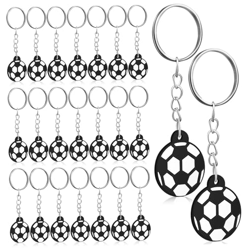 TOGEVAL 24 Stk. Fußball Schlüsselanhänger aus Robustem und Metall Leichte Sport Anhänger für Erwachsene als Fußball Party Mitgebsel Rucksack Deko für Fußballfans TOGEVAL 24 Stk. Fußball Schlüsselanhänger aus Robustem und Metall Leichte Sport Anhänger für Erwachsene als Fußball Party Mitgebsel Rucksack Deko für Fußballfans von TOGEVAL