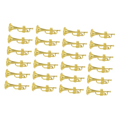 TOGEVAL 24 Stück Teiliges Miniatur Trompetenmodell Realistisch Detailliert Goldfarben Dekoratives Musikinstrument für Miniaturhaus Deko DIY Szene Geschenkidee für Mini Hausliebhaber TOGEVAL 24 Stück Teiliges Miniatur Trompetenmodell Realistisch Detailliert Goldfarben Dekoratives Musikinstrument für Miniaturhaus Deko DIY Szene Geschenkidee für Mini Hausliebhaber von TOGEVAL