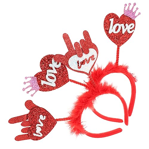 TOGEVAL 2Stücke Valentinstags Haardekoration Rotes Kopfbedeckung Haarband Für Partys Festivals Und Hochzeiten Flexible Und Bequeme Haaraccessoires Für Unvergessliche Fotos TOGEVAL 2Stücke Valentinstags Haardekoration Rotes Kopfbedeckung Haarband Für Partys Festivals Und Hochzeiten Flexible Und Bequeme Haaraccessoires Für Unvergessliche Fotos von TOGEVAL