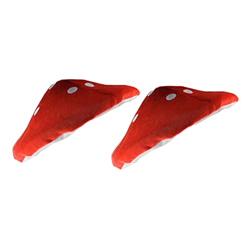 TOGEVAL 2stücke Roter Pilzhut Junge Mädchen Pilz Hut Kostüm Party Hut Lustige Form Für Mottoparty Rollenspiel Bühnenauftritt Foto Requisite Für Junge Mädchen von TOGEVAL