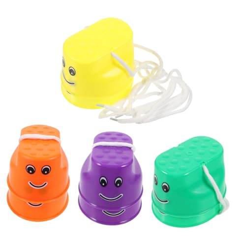 TOGEVAL 4 Paare Stelzen für Plastische Balancierbecher für Drinnen und Draußen Fördert Motorik und Gleichgewicht rutschfest und Höhenverstellbar TOGEVAL 4 Paare Stelzen für Plastische Balancierbecher für Drinnen und Draußen Fördert Motorik und Gleichgewicht rutschfest und Höhenverstellbar von TOGEVAL