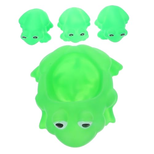 TOGEVAL 4 Stück Teiliges Frosch Badewannenspielzeug Flexibel Fördert Kreativität und Eltern Junge Mädchen interaktion für Junge Mädchen und Kleinkinder Badezeit Spaßig und Lehrreich von TOGEVAL