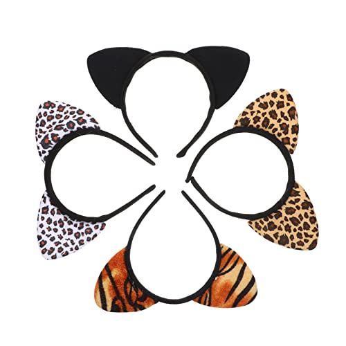 TOGEVAL 4 Stück Teiliges Katzenohr Haarband für Leopard Design für Kostümpartys Cosplay und Feste mit Schwarz Gelb Weißem und Tigerfarbenem Haarreifen Perfektes Zubehör für Fotos und Mehr TOGEVAL 4 Stück Teiliges Katzenohr Haarband für Leopard Design für Kostümpartys Cosplay und Feste mit Schwarz Gelb Weißem und Tigerfarbenem Haarreifen Perfektes Zubehör für Fotos und Mehr von TOGEVAL