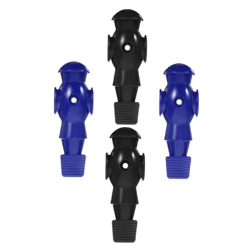 TOGEVAL 4 Stück Tischfußball Figuren Schwarz Blau Ersatzspieler aus Robustem Material für Kickertisch Farblich Bedruckt Langlebig für Tischfußballspieler Austausch von TOGEVAL