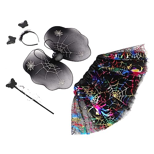 TOGEVAL 4 Stücke Bunte Bühnenabnutzungsschmetterlinge Wing Mesh Rock Kostüm Performance Kleid TOGEVAL 4 Stücke Bunte Bühnenabnutzungsschmetterlinge Wing Mesh Rock Kostüm Performance Kleid von TOGEVAL