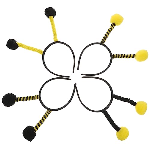 TOGEVAL 4Stücke Teiliges Bienen Stirnband für Cosplay und Partys Fotorequisite für Halloween und Bienenfeste Strapazierfähig und Auffällig von TOGEVAL