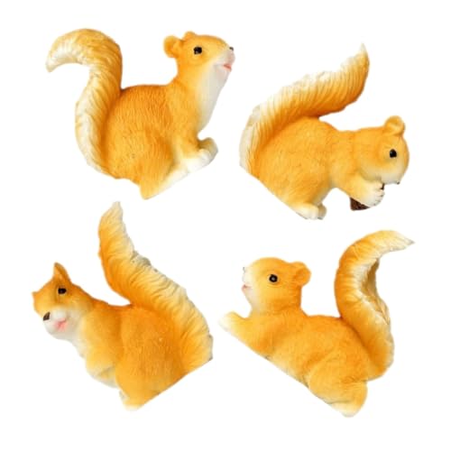 TOGEVAL 4stücke Eichhörnchen Figuren Lustige Miniatur Skulpturen Aus Harz Für Garten Und Tischdekoration Für Bonsai Und Kreative Landschaftsgestaltung Geschenkidee Für Tierliebhaber TOGEVAL 4stücke Eichhörnchen Figuren Lustige Miniatur Skulpturen Aus Harz Für Garten Und Tischdekoration Für Bonsai Und Kreative Landschaftsgestaltung Geschenkidee Für Tierliebhaber von TOGEVAL
