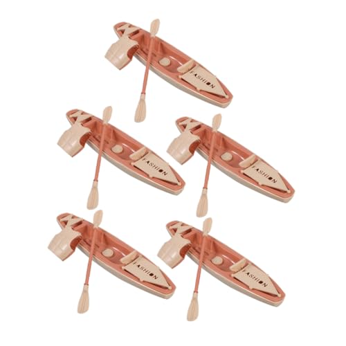 TOGEVAL 5 Sätze Teiliges Miniatur Kajak Set Kunststoffmodell mit Paddeln und Rettungsweste Detailgetreues Mini Boot für Puppenhäuser Tischdeko und Outdoor TOGEVAL 5 Sätze Teiliges Miniatur Kajak Set Kunststoffmodell mit Paddeln und Rettungsweste Detailgetreues Mini Boot für Puppenhäuser Tischdeko und Outdoor von TOGEVAL