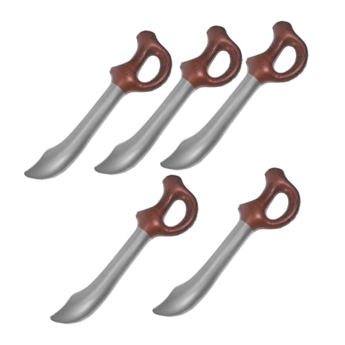 TOGEVAL 5 Stück Teiliges Aufblasbares Piratenschwert aus Leichtem mit Ergonomischem Griff Realistische für Party und Halloween Kostümzubehör TOGEVAL 5 Stück Teiliges Aufblasbares Piratenschwert aus Leichtem mit Ergonomischem Griff Realistische für Party und Halloween Kostümzubehör von TOGEVAL