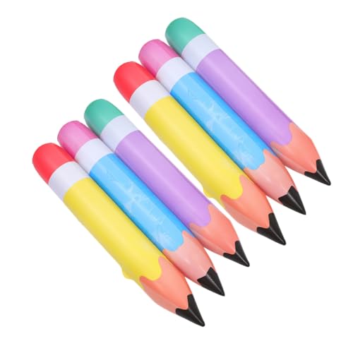 TOGEVAL 6 Stück Aufblasbare Bleistift Ballons aus Robustem PVC Große Schul Deko für Klassenzimmer Geburtstag Einschulung Abschlussfeier Farbenfrohe Party Deko Einfach zu Transportieren und TOGEVAL 6 Stück Aufblasbare Bleistift Ballons aus Robustem PVC Große Schul Deko für Klassenzimmer Geburtstag Einschulung Abschlussfeier Farbenfrohe Party Deko Einfach zu Transportieren und von TOGEVAL