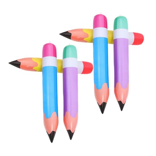 TOGEVAL 6 Stück Teiliges Aufblasbares Bleistift aus Robustem PVC Farbenfrohe Dekoration für Schulanfang Geburtstagsfeiern und Abschlussfeiern Leicht Tragbar für Klassenraum und TOGEVAL 6 Stück Teiliges Aufblasbares Bleistift aus Robustem PVC Farbenfrohe Dekoration für Schulanfang Geburtstagsfeiern und Abschlussfeiern Leicht Tragbar für Klassenraum und von TOGEVAL